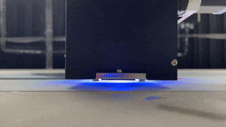 Printkop van 3D verticale wandprinter die op en neer beweegt